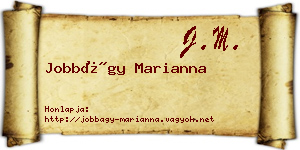 Jobbágy Marianna névjegykártya